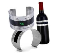 GOOHOCHY Reusable Stainless Steel Wine Temperature Bracelet with Digital Display Portable Bottle Thermometer for Accurate Alcohol Temperature Measurement Stylish and Kitchen Tool