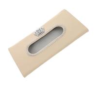 GOOHOCHY Rhinestone Car Tissue Box Holder PU Leather Sun Visor Mount Space Saving Napkin Dispenser Stylish and Automotive Tissue Organizer for Vehicle Interior