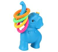 GOOHOCHY Ring Toss Plastic Throwing Game for Boys and Bright Outdoor Indoor Activity for Hand-eye Coordination and with Blue Elephant Design