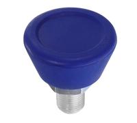 GOOHOCHY Roller Skate Toe Stopper with 5/8 Inch Bolt Adjustable Rubber Brake Pad Replacement for Inline and Quad Skates, Blue, Single Piece for Roller Skating Safety and Control