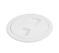 GOOHOCHY Round Deck Hatch Lid for Boats Plastic Inspection Access Cover with Pre-drilled Mounts Abs Plastic Deck Inspection Hatch for Sailboats Motorboats Yachts