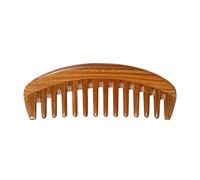GOOHOCHY Sandalwood Comb for Scalp Massaging and Fine Polishing, Hand-carved Brown Wood Comb with Smooth Lines and Natural Shapes, for Hair Care and Styling