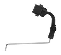 GOOHOCHY Sax with Wide Adjustable Angles Compatibility, Abs Black Lyre Clamp-on Phone Holder for Alto Stainless Steel Clip Saxophone Music for Rehearsals and Live Performances