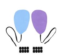 GOOHOCHY Saxophone Cleaning Kit 2 Small Cloths and 2 Black Silicone Mouthpiece Cushions, Alto Saxophone Accessory for Wind Instrument Maintenance and Clarinet Mouthpiece Care
