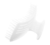 GOOHOCHY Scalp Massager Shampoo Brush with Soft Silicone Scratcher for Dandruff Removal and Head Treatment, Waterproof Hair Scalp Massager Brush for Wet Dry Use in Shower, White