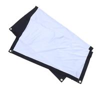 GOOHOCHY Screen Inch with Projection Black Polyester and Border 3cm 16:9 Foldable Projector 60 High Definition Convenient Storage for Indoor Education and Weddings