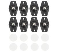 GOOHOCHY Self Adhesive Caster Wheels Stable and Scratch-resistant Plastic+steel Box Casters 8pcs for Storage Case and Side Cabinet for Back to School Party Furniture Accessories