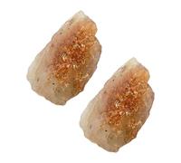 GOOHOCHY Seven Chakra Stone Set 2pcs Natural Rough Stones for Yoga and Meditation