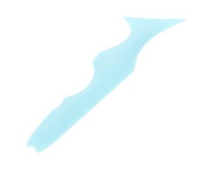 GOOHOCHY Silicone Eyeliner Stencil Multifunctional Makeup Tool for with Eyelash Shield and Lipstick Applicator Blue Reusable Eye Makeup Aid