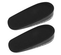 GOOHOCHY Silicone Gel Height Increase Insoles for Men, Invisible Cushioned Heel Lifts Half Inserts, Non-Slip Black 2.5Cm Height Booster Pads for Daily Wear and Social Events
