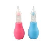 GOOHOCHY Silicone Nasal Aspirator Effective Nose Cleaner with Soft Silicone Design 2pcs and Lightweight Build in Pink and Blue for Newborns for Home and Outdoor Use