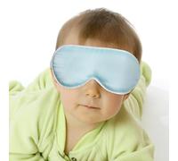 GOOHOCHY Silk Eye Breathable Adjustable Sleeping in Sky Blue for Infants and Newborns, Two-Sided Silk Blindfold for Sleep Improvement