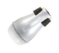 GOOHOCHY Silver Abs Trombone Mute Half-closed Design for Alto and Tenor Trombones Noise Reduction Musical Instrument Accessory for Practice