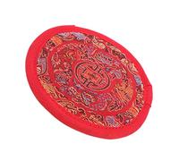 GOOHOCHY Singing Bowl Base Religious Sound Bowl Rounded Pad Rounded Cushion Non Slip Cushion Pad Delicate Design for Prayer Mat Padded Use