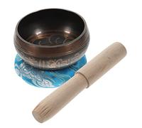 GOOHOCHY Singing Bowl Meditation Sound Bowl with Copper Material and Wood Stick, Emotional Calming and Restorative Sound Instrument for Traveling and Vacation