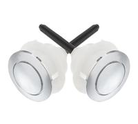 GOOHOCHY Single Flush Toilet Push Button Valve Replacement 2Pcs ABS Material for Universal Toilet Water Tank Bathroom 38X46Mm