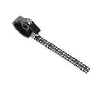 GOOHOCHY Single Pedal for Bass Drum with Double Chain Link Compatible with Drum Set Electronic Drum Pad Black Sensitivity Effortless Setup for Jazz Drums
