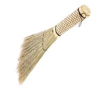 GOOHOCHY Small Corn Whisk Broom with Short Handle Natural Material Mini Hand Broom for Home Cleaning Wear Resistant Bedside Sweeping Tool Multi Functional Desktop Dust Brush