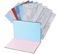 GOOHOCHY Small Tabletop Photography Backdrop Kit with Versatile Patterns for Mini Items Lightweight Portable Photo Background for Food Jewelry Makeup Product Shoots with Carry Bag and Clips