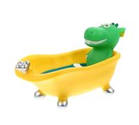 GOOHOCHY Soap Dish with Cartoon Animal Design, Vinyl Sponge Storage Case Featuring Bathtub-shaped Drain, Keeps Soap Dry and Serves a Lovely Household Storage Box for Bathroom Use