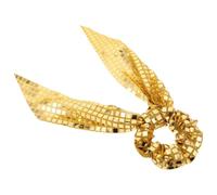 GOOHOCHY Sparkly Bowknot Hair Scrunchie for Women with Sequins, Comfortable Fabric Hair Tie Adding Elegant Style, for Parties and Formal Outfits, European and American Fashion