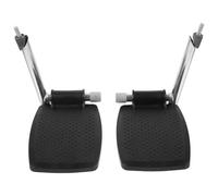 GOOHOCHY Stable Wheelchair Footrest Replacement Heavy Duty Footplates with Thickened Plastic Folding Metal Pedal Design for Elderly Patients Universal Wheelchair Footrest Suitable for