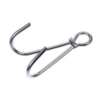 GOOHOCHY Stainless Steel Diving Double Hook 316 with Quick-Release Loop Designed for Strong Underwater Currents and Safe Scuba Anchoring