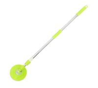 GOOHOCHY Stainless Steel Rotary Mop Handle Pole with Telescopic Extension Reinforced Thickened Mop Stick for Domestic Use Compatible with Green Rod with Plastic Disc