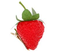 GOOHOCHY Strawberry Hair Clip Lightweight Plastic Hairpin with Realistic Red Design, Suitable for Hairstyles and Everyday Use, Cute Fruit Shaped Hair Accessory for Women