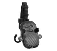 GOOHOCHY Stroller Hooks and Phone Holder for Pushchairs and Scooters Lightweight Bag Organizer Hook with Easy No-Tool Installation and Space-Saving Design for Busy Parents and Travelers