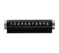 GOOHOCHY Temporary Parking Card for Vehicle and Car, Aluminium Alloy Material Sl lack Design, Convenient Use for Temporary Parking Spaces, Reliable Solution for Displaying Phone Number