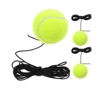 GOOHOCHY Tennis Training Balls Versatile Compatibility with String Design 3 Pcs Chemical Fiber Material Tennis Practice Equipment for Beginners Solo Practice Sessions and Training Setups