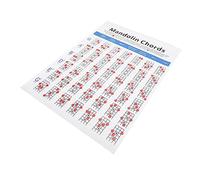 GOOHOCHY Thick Coated Paper Mandolin Chart Useful Chord Poster for Mandolin Players
