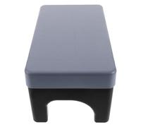 GOOHOCHY Toilet Training Step Stool for Adults, Non-Slip Blue Rectangular Bathroom Foot Stool with Thickened Black Legs, Squatting Aid for Healthy Posture and Constipation Relief