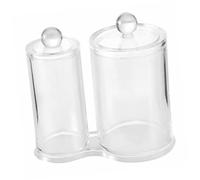 GOOHOCHY Transparent Makeup Cushion Organizer Box Cosmetic Storage Container for Vanity Dustproof and Easy to Clean Makeup Powder Cushion Holder and Cotton Swabs