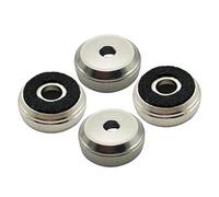 GOOHOCHY Trumpet Piston Kit Small Size Top and Lower Valve Caps Brass Instrument Accessory Set for Trumpet Repair and Maintenance 4 Pieces