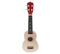 GOOHOCHY Ukulele Guitar Wooden Musical Instrument for Early Educational Music with Smooth Surface for Developing Creativity and Music Skills Burlywood