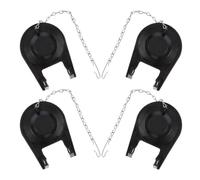 GOOHOCHY Universal Toilet Flapper Valve 4Pcs Rubber Replacement Kit Chain Suitable for Homeowners and Property Managers