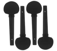 GOOHOCHY Upgrade Your Cello Experience 4 Pcs Decorative Tuning Pegs Ebony Handle Cello Fittings Replacement for Violin Players