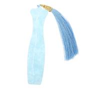 GOOHOCHY Vintage Blue Pipa Nail Storage Board with Tassel, Wear-resistant Cloth and Abs Material Organizer for Guzheng and Pipa Picks, Portable Fingertip Protector for Musical Instrument