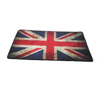 GOOHOCHY Vintage Union Jack Non-slip Drum Rug 80x120cm Anti-skid Soundproof Drum Mat Carpet for Home Practice Sturdy Dust-resistant Floor Mat