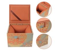 GOOHOCHY Vintage Velvet Jewelry Box with Lid for Small Keepsake Packaging Soft Interior Bracelet Present Box for Women for Jewelry Teacup Loose Tea Crafts