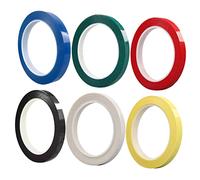 GOOHOCHY Violin Note Stickers 6pcs PVC Fingerboard Tape for Violin and Cello Multi-Colour Position Guide Easy to Apply and Remove Practical Finger Tape for Beginners