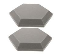 GOOHOCHY Wall Panels Made of Polymeric Sponge Flame-retardant 2pcs Hexagon Sound Absorbing Soundproofing Acoustic Dampening in Indoor Use and Studio Recording and Home Environments