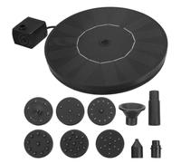 GOOHOCHY Water Fountain Pump Outdoor Fountain Pump with Automatic Operation 1.7W Full-Edge Solar Panel for Garden Ponds and Bird Baths