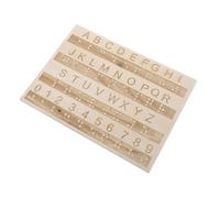 GOOHOCHY Wooden Braille Alphabet Tracing Board Essential Learning Tool for Visually Impaired Interactive Montessori Educational Aid for Braille Literacy Development