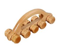 GOOHOCHY Wooden Massage Roller Handheld Deep Muscle Massager for Legs Back and Body Portable Therapy Tool to Tension Circulation and Relax Muscles at Home Gym Travel