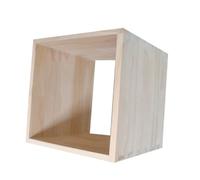 GOOHOCHY Wooden Stackable Storage Crates with Dovetail Joint Structure, Sturdy and Sturdy DIY Storage Boxes for Shelves, for Craft Projects and Table Decor a Minimalist Style