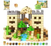 Gooidea Magnetic Blocks Kids Toys - 1" Large Building Block Simulating Mine Magworld Building Craft, Desert Construction Toy for Kids Girls Boys Age 3 4 5 6 7 8 9 Game Gifts Magnetic Toy Refill Pack