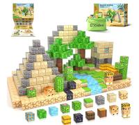 Gooidea Magnetic Blocks Kids Toys - 1" Large Building Block Simulating Mine Magworld Building Craft, Desert Construction Toy for Kids Girls Boys Age 3 4 5 6 7 8 9 Game Gifts Magnetic Toy Refill Pack